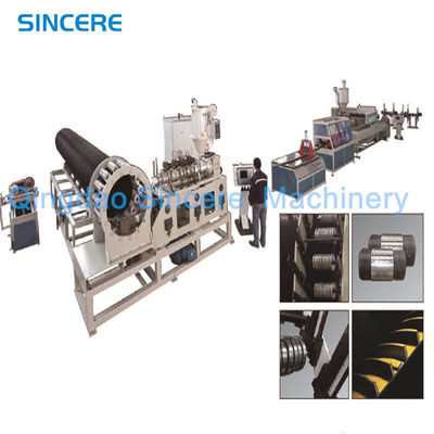 Sewage Winding Spiral Pipe Extrusion Line Reinforced Steel Plastic Pipe Extruder Equipemnt
