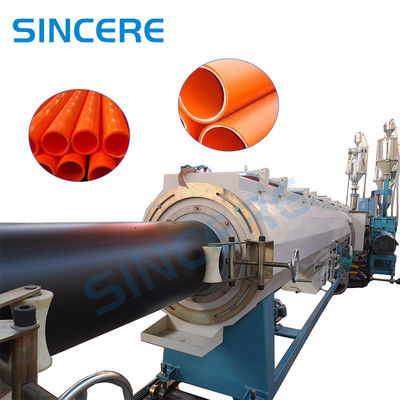 Screw PP PE PPR Pipe Extrusion Line with Single Screw Design and 6m Vacuum Tank