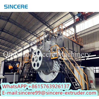 PLC termoplástico espiral PP PPR PE PVC HDPE línea de producción de tuberías extrusora de máquina