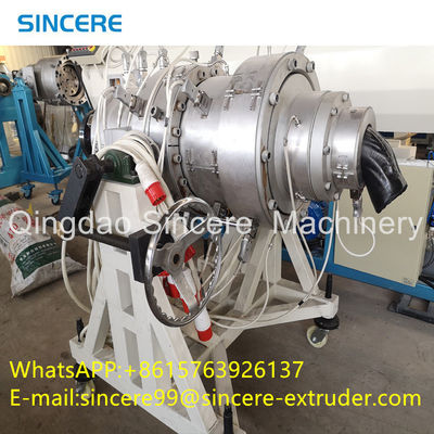 HDPE MDPE PP PEX آلة خط طحن الأنابيب البلاستيكية 50mm 63mm