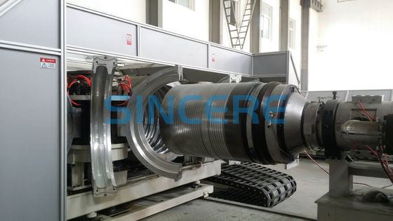 Horizontal Double Wall Corrugated Pipe Extrusion Line Agriculture Pipe Making Machine