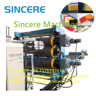 500mm Plastic PP PE PVC Sheet Production Line Thick Plate Chopping Board extruder