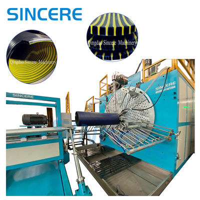 HDPE Plastic Hollow Wall Conduit Winding Pipe Extrusion Line Manufacturing Machine