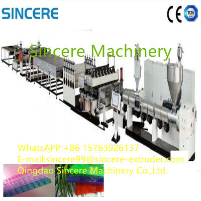 PC PP PE Hollow Board Sheet Extruder PVC Sheet Extrusion Machine Customized