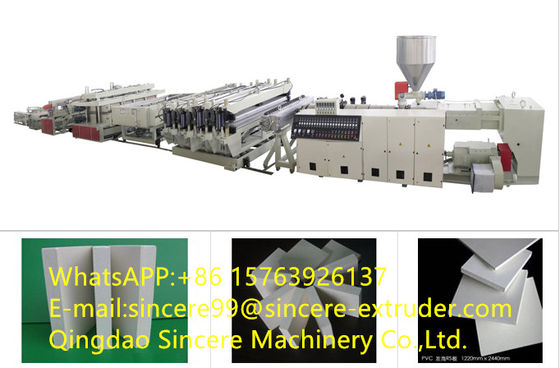 PVC Foamed Board Plastic Sheet Extruder Manufacturing Line Automatic