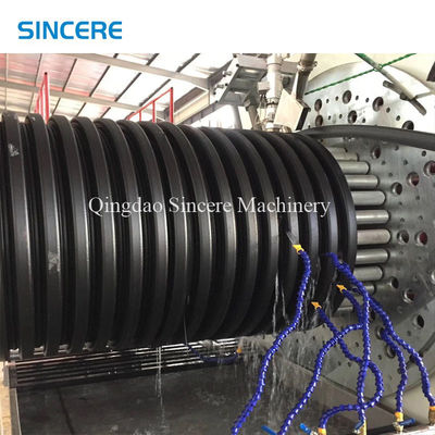 Reinforced DWC Corrugated HDPE Winding Pipe Extrusion Line Manufacturing Machine