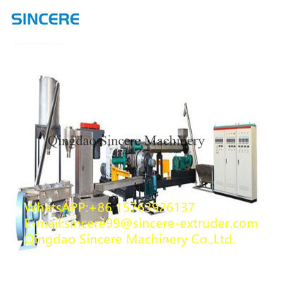 Plastic PE PP PVC Pelletizing Line Water Ring Recycling Extrusion