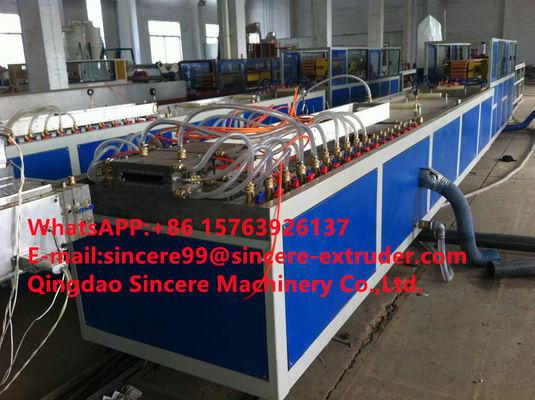 Commercial WPC PE PP Plastic Decking PVC Profile Extrusion Machine Production Line