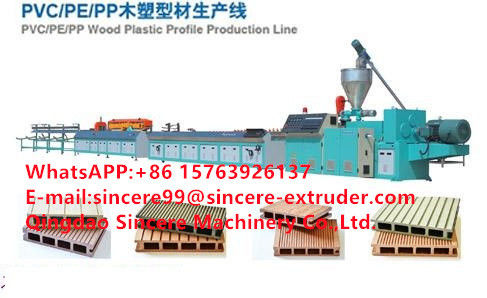 WPC Wood Plastic Composites PVC Profile Extrusion Line Making Machinery