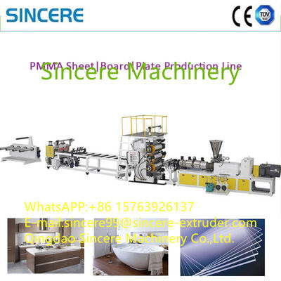 ABS PS PC PET PMMA PP Single Layer Sheet Extruder Machine Production Line