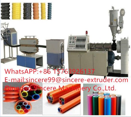 HDPE PVC Carbon Plastic Pipe Extrusion Line Corrugated Conduit Manufacturing Machine