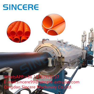 MPP PE PP Corrugated Plastic Pipe Production Extrusion Line Machine SJ180