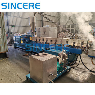 PP PE PA ABS Plastic Recycling Parallel Twin Screw Extruder Pelletizing Line