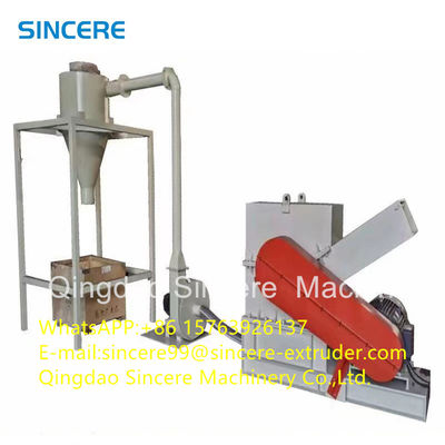Single Shaft Double Shaft Industrial Plastic Shredder Machine For Bottle Flakes / Pipes