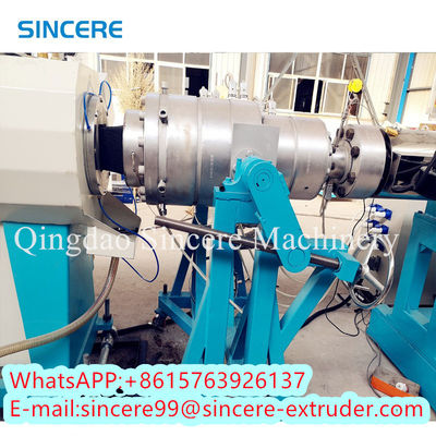 PE / HDPE / PP Double Hollow Wall Spiral Wound Pipe Machine Line