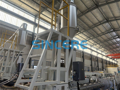 20-110mm Pipe Diameter Plastic Pipe Extrusion Line with 1-20m/min Production Speed and 12 Months Guarantee Period