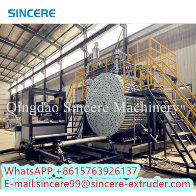 200mm-6000mm 직경 HDPE PP PPH 나선형 파이프 압출 라인, 시간당 500-1200kg의 높은 생산량