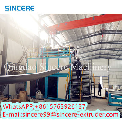Línea de extrusión de tuberías de enrollamiento en espiral de HDPE 300-800 mm 800-2400 mm