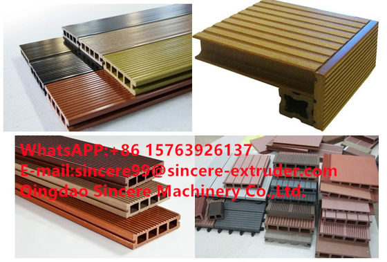 PP PE WPC Deck Terrace Plastic Profile Production Line