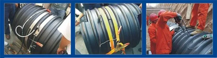 Sewage Winding Spiral Pipe Extrusion Line Reinforced Steel Plastic Pipe Extruder Equipemnt 15
