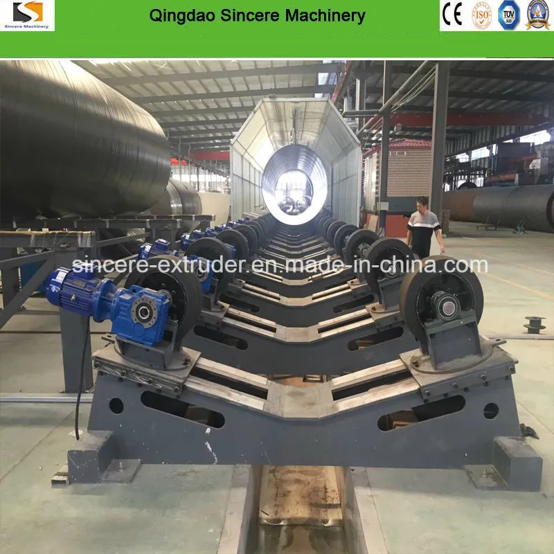 Three Layers Fbe 3PE Steel Pipe Oil Transport Pipe Plastic Coating Line
