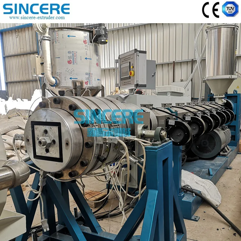 PE PP HDPE Wound Manhole Spiral Pipe Extrusion Line Hollow Walled 1