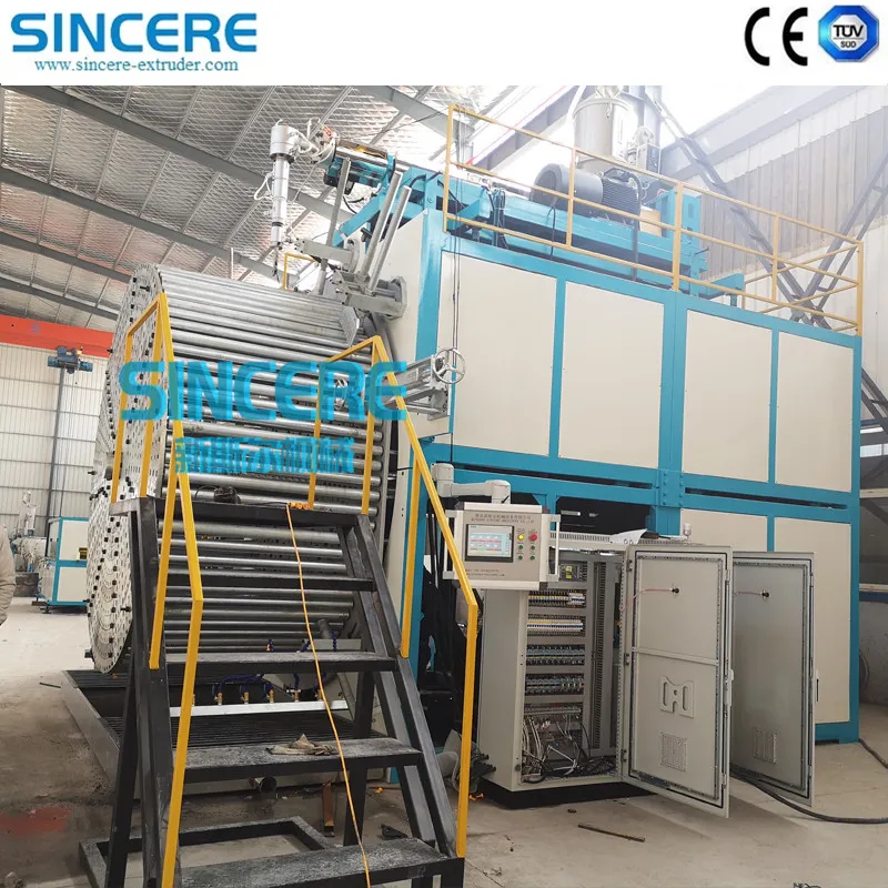 PE PP HDPE Wound Manhole Spiral Pipe Extrusion Line Hollow Walled 2