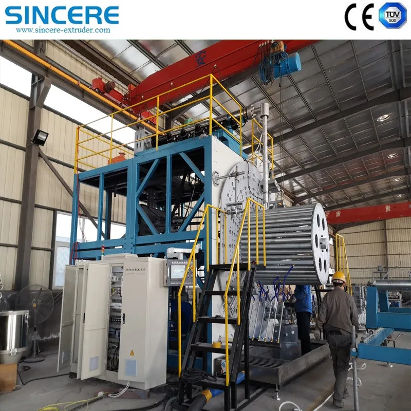 PE PP HDPE Wound Manhole Spiral Pipe Extrusion Line Hollow Walled 5
