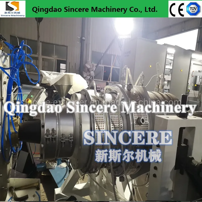 Water Gas Supply Plastic Pipe Extrusion Line HDPE PE PP Corrugated Pipe Extruder 4