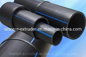 دستگاه خط اکستروژن لوله های پلاستیکی HDPE MDPE PP PEX 50mm 63mm 4