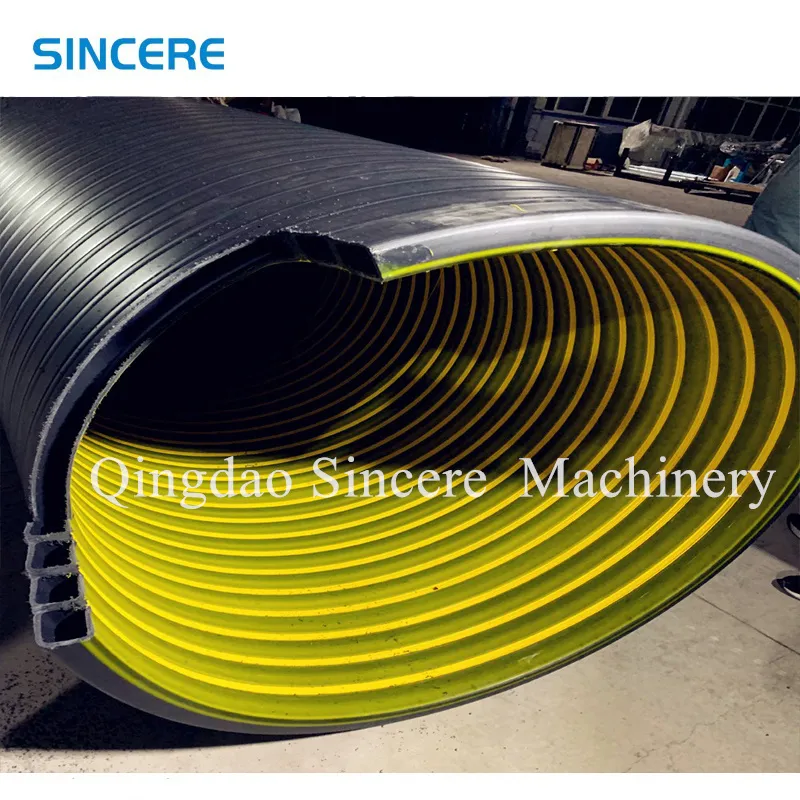 Automatic HDPE PVC Spiral Pipe Extrusion Line Machinery Plant DN300 1