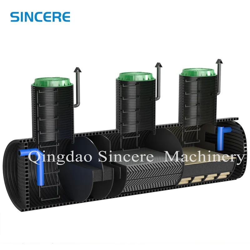 Automatic HDPE PVC Spiral Pipe Extrusion Line Machinery Plant DN300 2