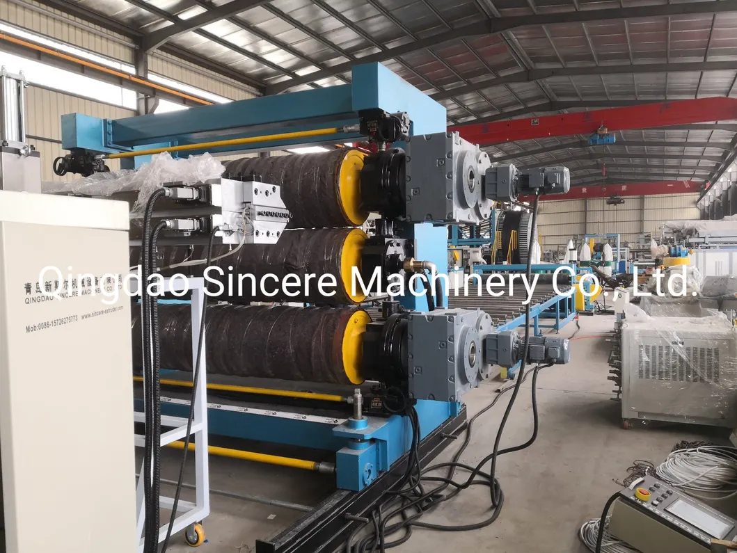 Plastic PE PP ABS PS Sheet Extrusion Line Machine Single Screw 150mm-8000mm 2
